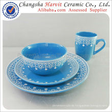 Dinner Sets In Pakistan Promotion / Keramik Geschirr Artikel Dinner Set / Hot-Selling Runde Farbe Glasur Dinnerware Sets